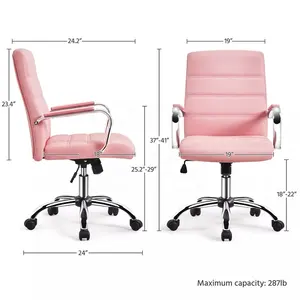 Apartment Stripes Ergonomic Office Chair Executive Home Office Furniture Computer Desk Set Reclining Office Chair