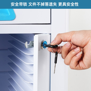 Carrito de Historiales Médicos Boshengjia de Plástico ABS de 2 Niveles con Cerradura para Uso Hospitalario - Product Image 4