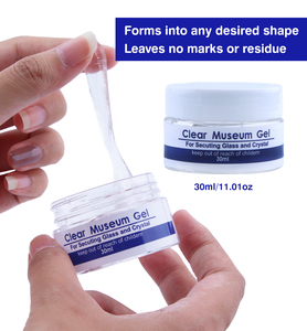 TMESRUI Gel adhésif de musée transparent comme du cristal, réutilisable et amovible pour fixer les objets de collection, les artefacts et les antiquités - Product Image 1