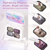 R S Nail Hema-Free Solid Cream Cat Eye Gel Manucure Palette 4 Couleurs Magnétique Soak Off LED Gel Vernis À Ongles Ensemble