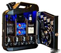 Mini-bar en métal personnalisé style réservoir de carburant rétro, meuble de rangement pour vin, cadeau de Noël, décoration de bar à domicile pour hommes