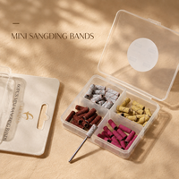 60 bandes de ponçage miniatures sans soudure de 3 mm # 80 # 120 # 180 # Tête de polissage pour ongles grain 240 pour perceuse à ongles électrique professionnelle