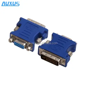 DVI VGA kablosu adaptörü, DVI erkek VGA dişi adaptör için 24 + 5