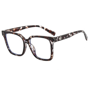 แว่นสายตาทรงสี่เหลี่ยม TR90 เลนส์ใสสีน้ำตาล ยูนิเซ็กส์ กรอบกว้าง บริดจ์ขนาดกลาง 2022 - Product Image 5