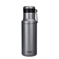 Mug isotherme sport pour homme, bouteille d'eau en acier inoxydable à isolation sous vide, légère, portable, pour la randonnée en plein air, isolation thermique