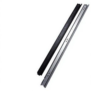 Glissières de <span class=keywords><strong>tiroir</strong></span> robustes en acier épaissi et allongées pour armoires à chaussures sous échelle et tiroirs Tatami, rails de glissière à trois sections - Product Image 1