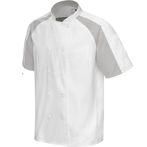 HBC Summer Breathable <strong>Kitchen</strong> Overalls Multi Function Short-Sleeved Restaurant <strong>Uniform</strong> Bakery <strong>Chef</strong> Clothes - Product Image 3