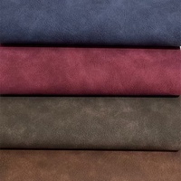 Rouleaux de cuir synthétique PU en daim vegan doux et lisse de couleur mate 1MM pour la fabrication de chaussures et de sacs à main