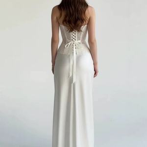 <span class=keywords><strong>Ensemble</strong></span> deux pièces sexy <span class=keywords><strong>pour</strong></span> femme : haut <span class=keywords><strong>bustier</strong></span> à sequins <span class=keywords><strong>et</strong></span> <span class=keywords><strong>jupe</strong></span> <span class=keywords><strong>longue</strong></span> – Tenue élégante d'été - Product Image 4