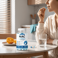 Capsules NAC OEM/ODM pour la défense antioxydante et la santé respiratoire, complément de soutien immunitaire, service de marque privée disponible