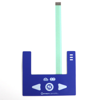 Claviers à membrane personnalisés par le fabricant, clavier à membrane et superposition graphique à membrane LED