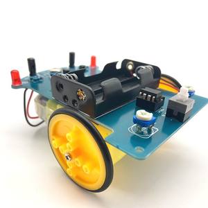 Stem Education Kit de coche de seguimiento inteligente DIY Línea de Siguiendo la tecnología de artesanía electrónica Juegos empaquetados artesanales - Product Image 4