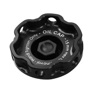 Tapa de aceite universal de aleación de aluminio, hexagonal de 15 mm, para reemplazo de la tapa de llenado de aceite del motor del coche - Product Image 1