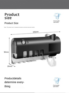 Dispensador Magnético Inteligente para Cepillos de Dientes, Soporte Automático para Cepillos de Dientes, Dispensador Automático de Pasta Dental - Product Image 6