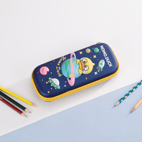 Étui à crayons 3D licorne mignon en EVA, étanche, antichoc, anti-poussière, avec logo personnalisé pour l'école, le bureau et les voyages
