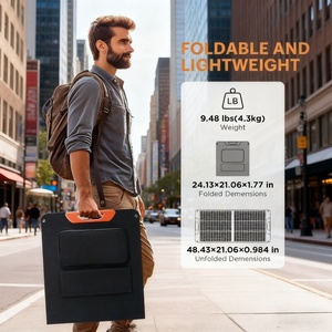 Cargador Solar Portátil Plegable Monocristalino de 100W con Certificación ALECTER, Alta Eficiencia y Ligero para Camping - Product Image 3