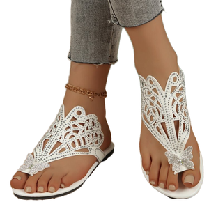 Nuevas Sandalias de Plataforma Estilo Europeo Americano, Sandalias de Playa Cómodas para Vacaciones, Talla Grande, Zapatos de Verano para Mujer - Product Image 1