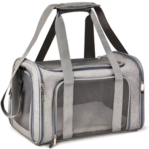 Sac de transport pliable pour animaux de compagnie, approuvé par les compagnies aériennes pour les petits chiens et <span class=keywords><strong>chats</strong></span>, imperméable (convient aux sorties et aux voyages <span class=keywords><strong>en</strong></span> <span class=keywords><strong>voiture</strong></span>) - Product Image 2