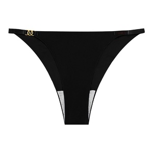 ชุดบิกินี่ลายสก็อตแบบเซ็กซี่แฟชั่น ชิ้นเดียว ทรงสปอร์ต แบบ Thong ไร้รอยต่อ เอวต่ำ ผ้าถัก มีโลโก้ที่ขอบเอว - Product Image 5