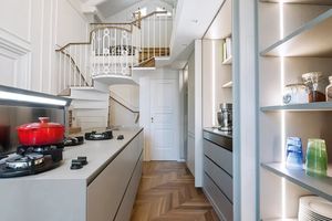 Armoires de cuisine modulaires modernes et minimalistes, design gratuit, fabrication chinoise, couleur personnalisée, robinet en marbre/laqué pour appartements - Product Image 2