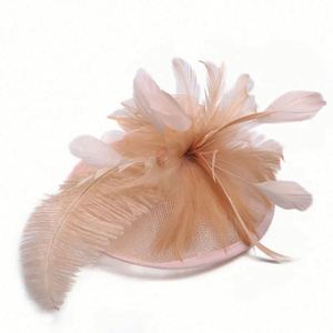 Chapeaux d'église unisexes sur mesure pour mariage, thé, sport, plage, faits à la main, 100 % polyester, fascinateurs, bandeau à plumes, pince à cheveux - Product Image 5