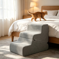 Marchepieds antidérapants pour petits chiens et chats, escaliers portables pour canapé, lit, chaise, idéal pour chiots, chats âgés, animaux de compagnie âgés
