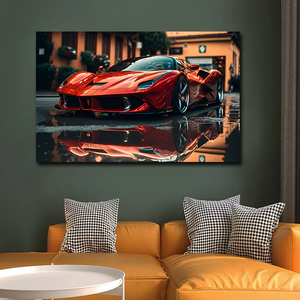 Grosir lukisan kanvas mobil olahraga cetak seni dinding keren dekorasi dinding mobil hadiah anak laki-laki untuk dekorasi rumah - Product Image 3