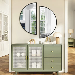 Espejo de Pared Moderno Art Deco con Marco Metálico, Forma de Nube, Espejo Decorativo de Lujo Irregular para Colgar en la Pared del Baño o el Hogar - Product Image 2