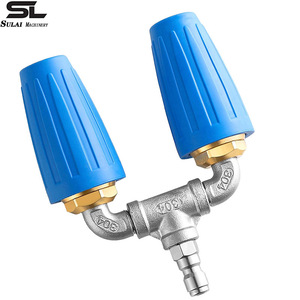 Boquilla de pistola de agua de alta presión Sl, codo de conexión rápida de acero inoxidable de 1/4 pulgadas para lavado de coches y uso en jardín - Product Image 2