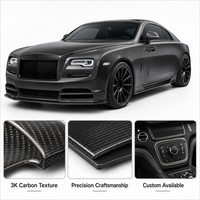 Kit complet d'accessoires de carrosserie extérieure et intérieure en fibre de carbone sur mesure Zero Ring pour Rolls Royce Wraith, OEM ODM, vente en gros