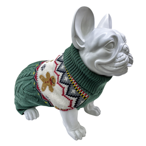 Sweater Anjing Modern Bergaya Klasik Sederhana Kreatif Motif Rusa Natal dan Kepingan Salju, Dapat Dicuci, Portabel, Hangat, Dua Kaki, Pakaian Musim Dingin yang Modis - Product Image 5