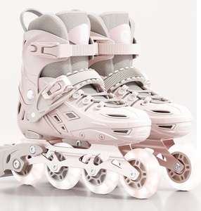 Pattini a Rotelle Unisex per Bambini e Adulti, per Ragazze e Ragazzi, con Doppia Protezione e Ruote in PU, <span class=keywords><strong>Pattinaggio</strong></span> su Ghiaccio - Product Image 1