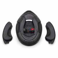 Coussinets de remplacement respirants pour casque de moto intégral Huanding, doublure intérieure, coussinets de joue, 54-61 cm
