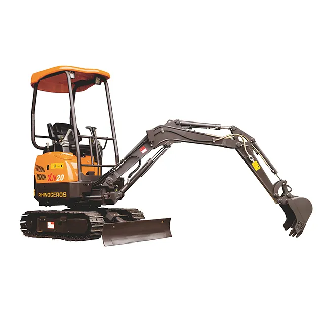 Rhino Company Small Excavators Based on Japanese Engines and Fullimport Hydraulic Systems guarantee safe and reliable operation