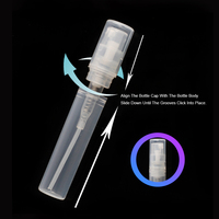 Bouteille distributrice de parfum 5ml, Mini distributeur en plastique haut de gamme, petite bouteille vide, vaporisateur de voyage Portable, 10/20 pièces