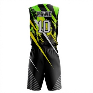 Wholesale Custom Logo Adult Basketball Uniform Reversible Mesh Sublimation Jersey Printed Sets Plus Size Summer Breathable - Product Image 2