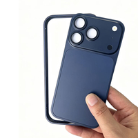 Coque de téléphone de luxe en métal avec objectif d'appareil photo transformable pour iPhone 13 14 15 16 Pro Max, adaptable pour 17 18 Pro Max
