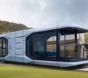 2025 công nghệ hiện đại thép prefab container ngoài trời nhà không thấm nước viên nang biệt thự - Product Image 2