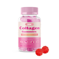 Gummies de collagène OEM ODM pour cheveux, peau et ongles – Protéines de collagène multiples (types I, II, III, V, X) avec biotine et vitamine C