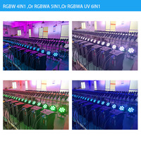 Mini projecteur DJ léger 7x10W DMX512 RGBW 4-en-1 LED Par Can pour mariage, discothèque, scène, bar