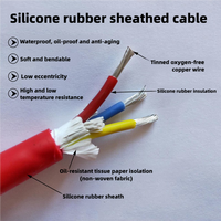 Câble de commande en caoutchouc silicone, flexible, multiconducteur 450/750V, 1 2 3 4 5 conducteurs, résistant aux hautes températures, fil électrique