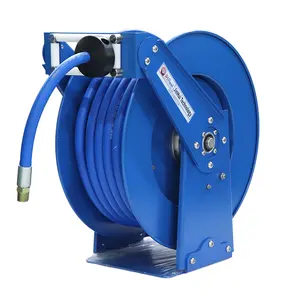 Automatic Retractable Reel Pressure Washer Hose Reel 3/8" 50 ft Hose Reel For Water Air Oil