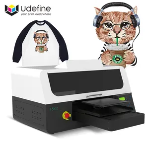 Udefine Factory Price Single Panel DTG Impresora T-Shirts Stoff druckmaschine für kleine Unternehmen