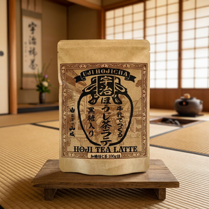 Poudre de boisson instantanée aromatisée au latte UJI HOJICHA, thé Hoji Latte, sachet de 100g - Product Image 1