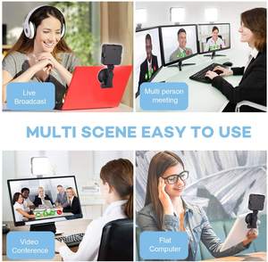 W64 video hội nghị ánh sáng với cốc hút ấm lạnh trắng lấp đầy ánh sáng điện thoại di động máy ảnh máy tính chụp ảnh trực tiếp ánh sáng - Product Image 5