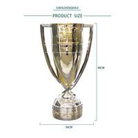 Nouvelle conception de trophée sportif, médaille, plaque personnalisée, trophée en métal pour les champions de basket-ball, de football, de la Ligue des Champions
