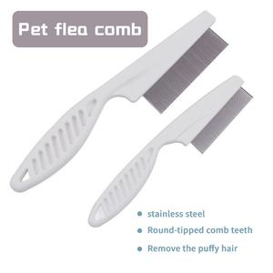 Peine para Mascotas para Perros y Gatos, para Eliminar Enredos y Nudos, Elimina Enredos y Nudos, Peine para Pulgas y Piojos - Product Image 6