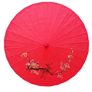 wholesale chinese paper umbrellas wholesale bamboo wedding party decoration dance silk nylon craft parasol