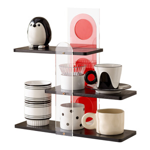 Multifunctional Desktop <b>Storage</b> <b>Rack</b> For Cups Mugs Coffee Water <b>Bottles</b> Freestanding Rectangle Desk Organizer Tableware Display - Product Image 4