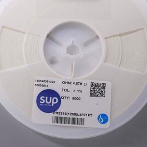 Factory Direct RR3216 1206L4871FT 1206 3216 Resistors Chip Resistors SMD Resistors 4.87Kohm 1% 1/4W Thick Film Resistor - Product Image 1